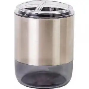 Lima XL Diş Fırçalık Şeffaf Siyah