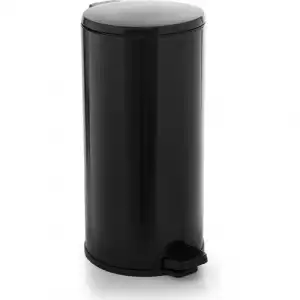 Cigo Paslanmaz Çelik Çöp Kovası Pedallı Siyah 20 L.