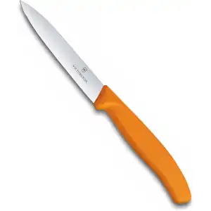 6.7706.L119 Swissclassic 10 cm. Düz Kenarlı Soyma Bıçağı Turuncu
