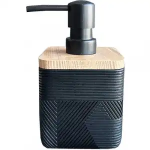 Primanova Madera Sıvı Sabunluk Siyah