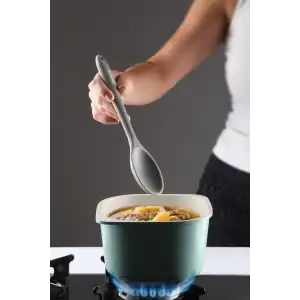 Si̇li̇kon Gri̇ Uzun Kaşık