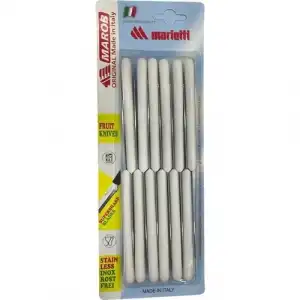 Beyaz İtalyan 12 Adet Meyve Bıçağı