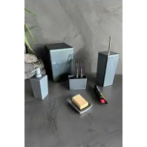 Biga 5 Parça Banyo Seti Gri