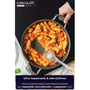Circulon 24 * 8 cm Kapaklı Sığ Tencere