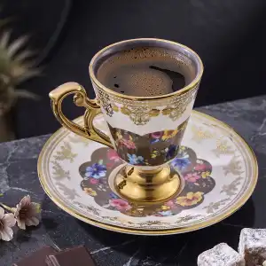 Constella Gold 6 Kişilik Türk Kahve Fincan Takımı