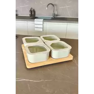 Fika One 4 lü Kahvaltı Seti Bej