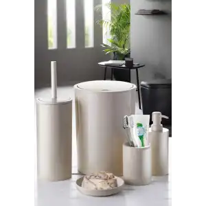 Flores 5 Parça Banyo Seti Bej