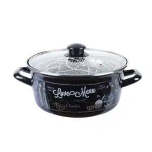 Love Menu Emaye Kızartma Tenceresi Büyük Boy 28 cm.