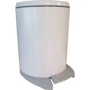 Cigo Pedallı Çöp Kovası 6 l. Beyaz İç Kısım Gri