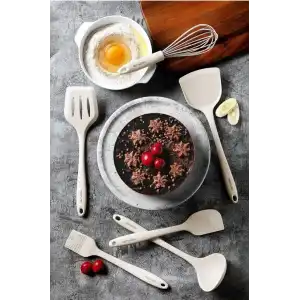 Si̇li̇kon Bej 6 Parça Servis Seti