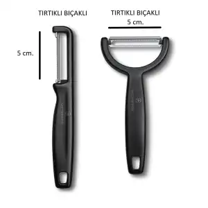 Siyah Soyacak Seti 2 li (Tırtıklı Kenar & Tırtıklı Kenar)