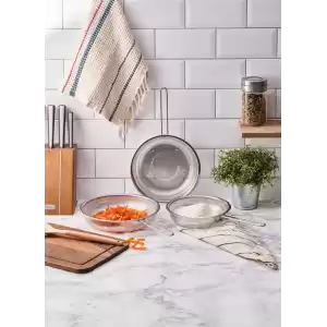 Kulplu Çelik Süzgeç Kevgir 21 Cm.