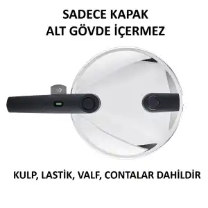 Vitaquick® Serisi 3.5 - 4.5 - 6.0 L. Boyları İçin Orijinal Tencere Kapağı Parlak Yüzey