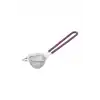 Vişne Silikon Saplı Paslanmaz Çelik Çay Süzgeci 6cm
