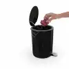 Lenox Pedallı Çöp Kovası Siyah