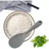 Burcummm Silikon Kısa Pilav Kaşığı Gri