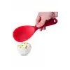 Burcummm 2 Adet Silikon Sert Uçlu Kısa Pilav Kaşığı Kırmızı