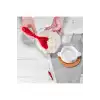 Burcummm 2 Adet Silikon Sert Uçlu Kısa Pilav Kaşığı Kırmızı