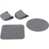 Silikon Gri 4 Parça Nihale Tutamaç Seti