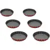 Anto Mini 6 lı Tart Kalıbı Kırmızı