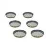 Anto Mini 6 lı Tart Kalıbı Silver Gold