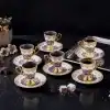 Constella Gold 6 Kişilik Türk Kahve Fincan Takımı