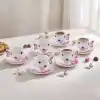 Grass Pembe 6 Kişilik Türk Kahve Fincan Takımı