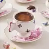 Grass Pembe 6 Kişilik Türk Kahve Fincan Takımı