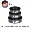 Kaiser Classic Kelepçeli Kek Kalıbı 20 - 24 - 28 cm.