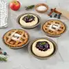 Mini 4 lü Tart Kalıbı Kahverengi