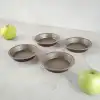 Mini 4 lü Tart Kalıbı Kahverengi