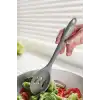 Si̇li̇kon Gri̇ Izgaralı Kaşık