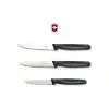3 lü Siyah Set 12 cm. 6.7933.12 & 10 cm. 6.7703 & 8 cm. 6.7633 Victorinox