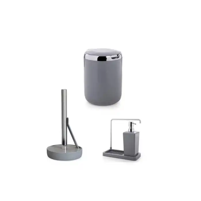 3lü Mutfak Seti Gri