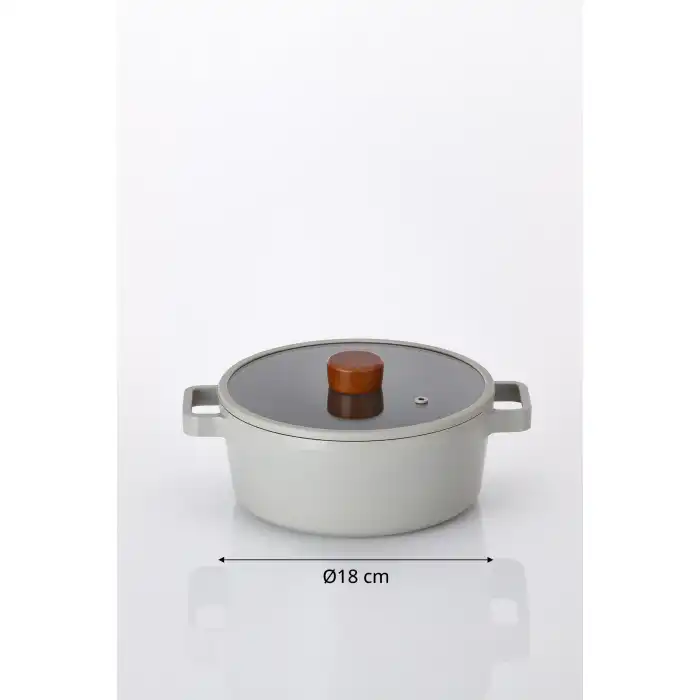 Fika Tencere 18 cm. Gri