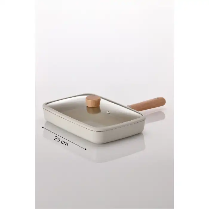 Fıka Dikdörtgen Tava 29 cm. Bej