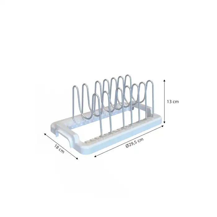 Fin Dolap Içi Tencere Kapak Tutucu Beyaz