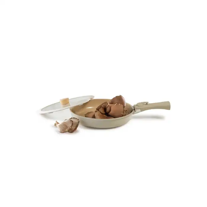Midas Bej 11 Parça Ayrılabilen Saplı Iç Içe Geçebilen Indüksiyonlu Tencere Tava Seti