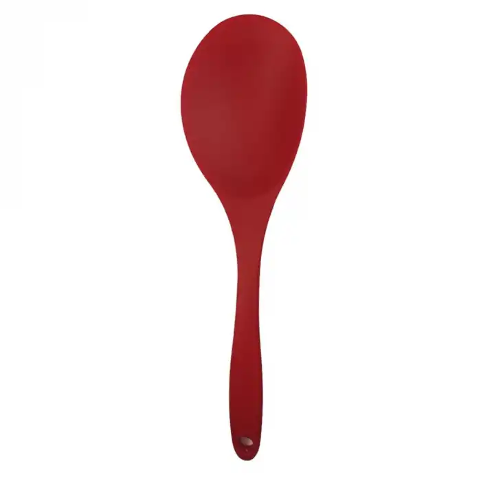 Burcummm Silikon Büyük Yemek Kaşığı Kırmızı