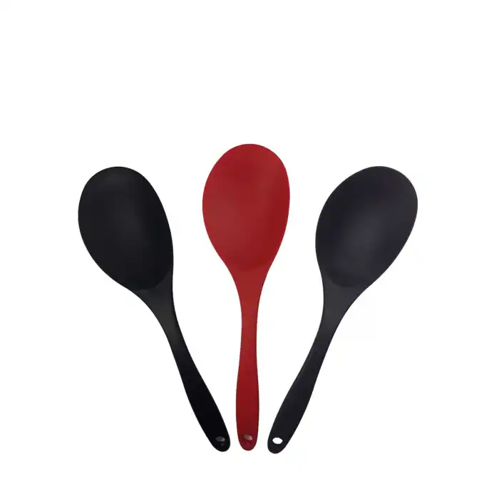 Burcummm Silikon Büyük Yemek Kaşığı Kırmızı