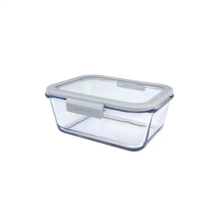 Fika Glace Cam Saklama Kabı 1900 ml. Gri