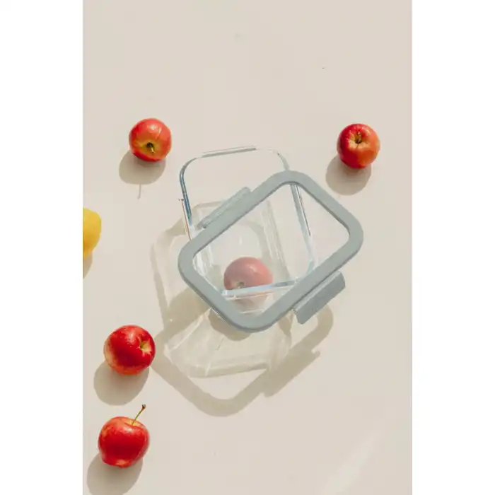 Fika Glace Cam Saklama Kabı 460 ml. Gri