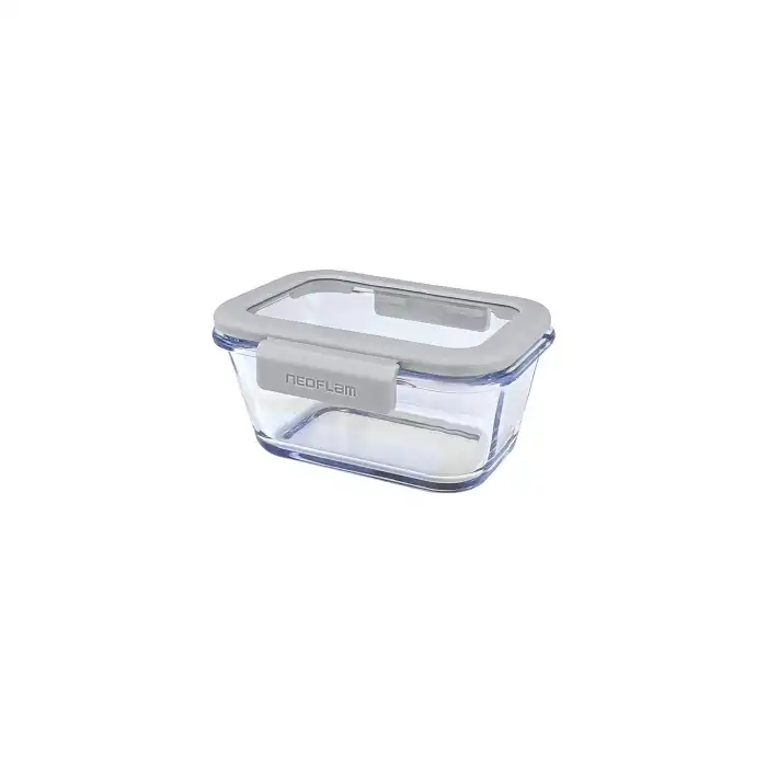 Fika Glace Cam Saklama Kabı 460 ml. Gri