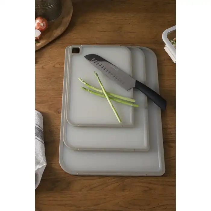 Fika Kesme Tahtası Seti 3 pr. Gri