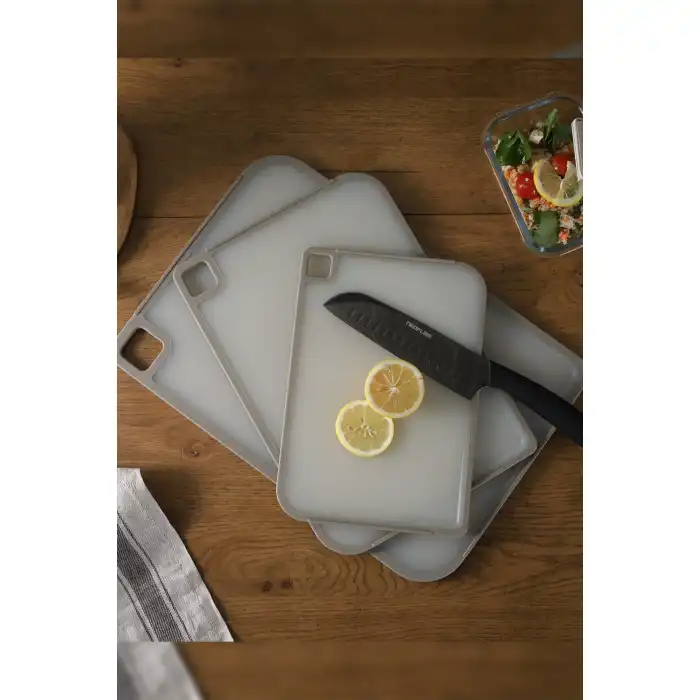 Fika Kesme Tahtası Seti 3 pr. Gri