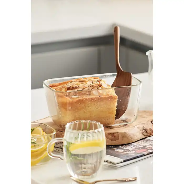 Fika Clik Dikdörtgen Saklama Kabı 1380 ml. Bej