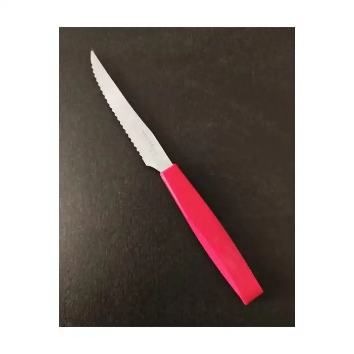 6 lı Smarty Rosso Biftek Steak Kesim Bıçağı Kırmızı Sap