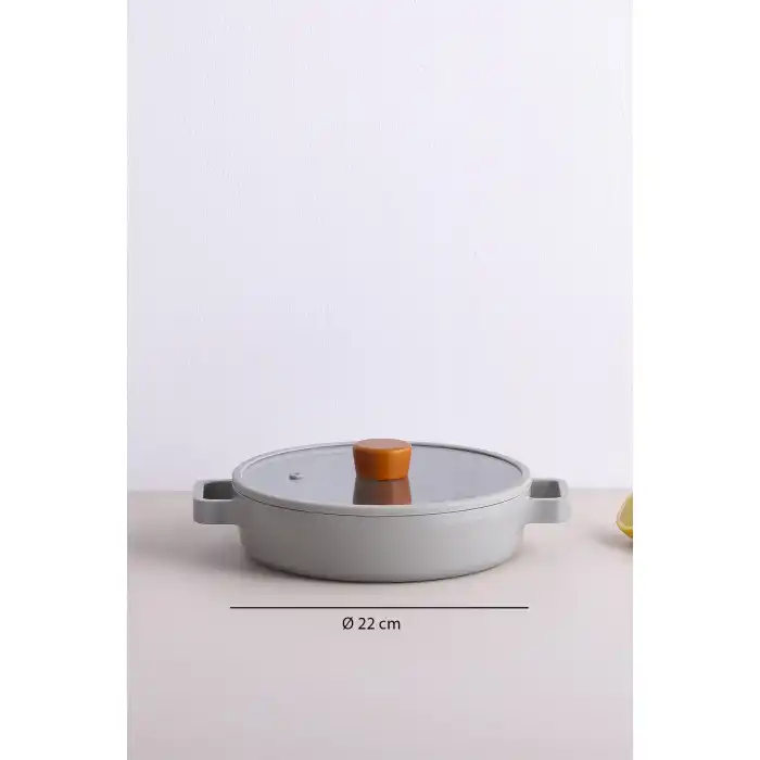 Fika Sahan 22 cm. Gri