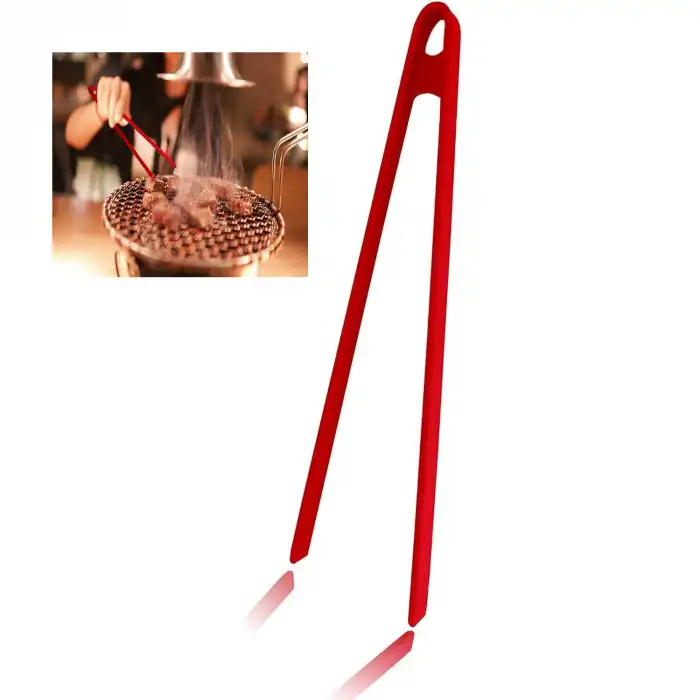 Burcummm Silikon İnce Kırmızı Maşa