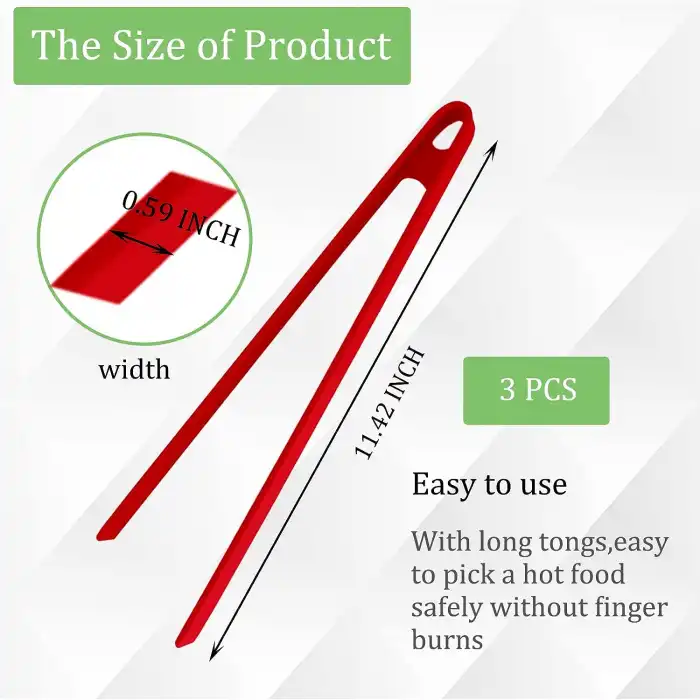 Burcummm Silikon İnce Kırmızı Maşa